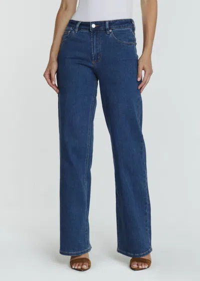 7diamonds Layla Wide Leg Jean In Blue