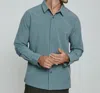 7DIAMONDS LIBERTY LONG SLEEVE SHIRT IN SEAFOAM