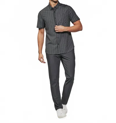 7diamonds Marcelo Short Sleeve Shirt In Black In Gray