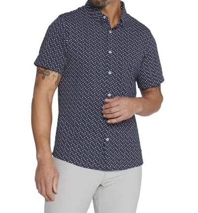 7diamonds Marine Short Sleeve Shirt In Navy In Multi