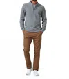 7diamonds Men's Generation Quarter Zip Pullover In Grey In Gray