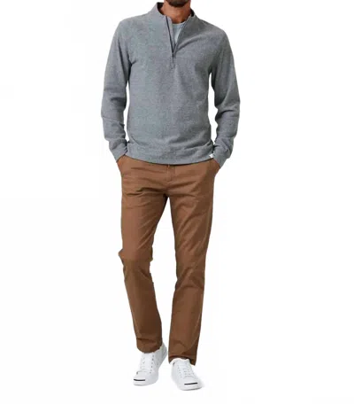 7diamonds Men's Generation Quarter Zip Pullover In Grey In Gray