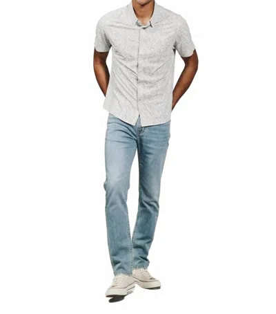 7diamonds Men's Mercer Short Sleeve Button Up Shirt In Natural In White
