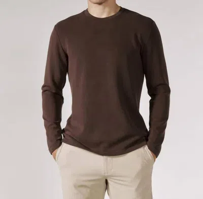 7diamonds Men's Rev Long Sleeve Tee In Bordeaux In Brown
