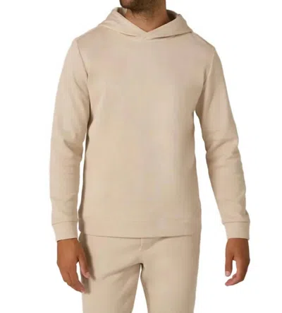 7diamonds Men's Shoreline Pima Cotton Hoodie In Tan In Neutral