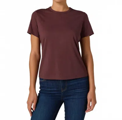 7diamonds Modal Classic Tee In Walnut In Burgundy