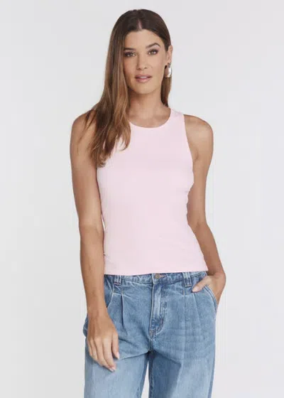 7diamonds Modal Ribbed Crew Tank In Light Pink