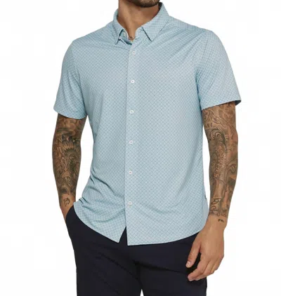 7diamonds Morris Button Down Shirt In Seafoam In Blue