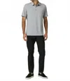 7diamonds Gautier Short Sleeve Polo In Light Grey In Gray