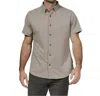7diamonds Owen Short Sleeve Shirt In Clay In Gray