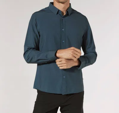 7diamonds Paseo Long Sleeve Shirt In Navy In Blue