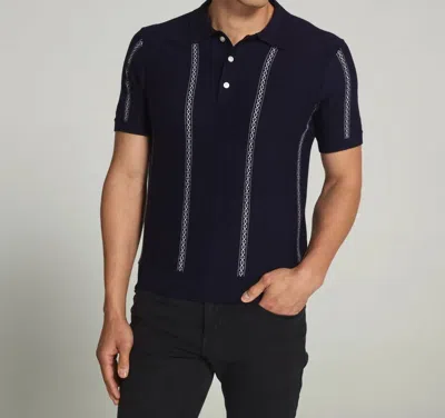 7diamonds Reagan Sweater Polo In Navy