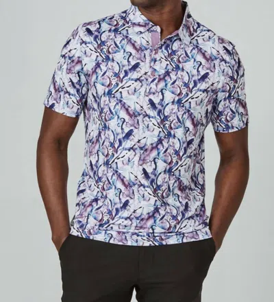 7diamonds Reid Short Sleeve Shirt In Berry In Pink