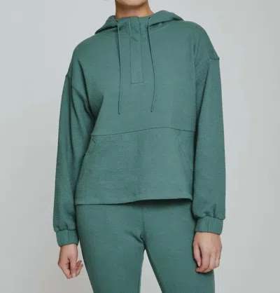 7diamonds Restoration Half-zip Hoodie In Teal In Green