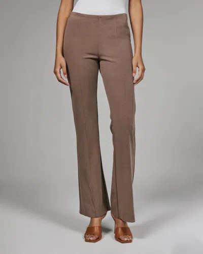 7diamonds Rev Ribbed Flare Pants In Caribou In Brown