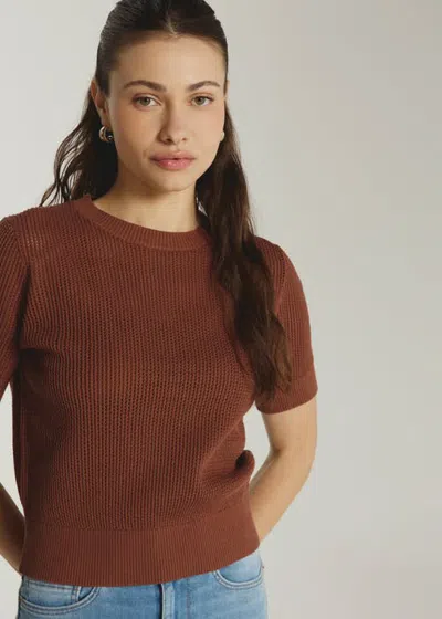 7diamonds Selene Open Knit Top In Dolce