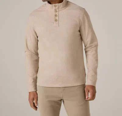 7diamonds Stratton Textured Pullover In Khaki In Neutral