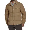 7diamonds Summit Quilted Puffer Jacket In Tan In Green
