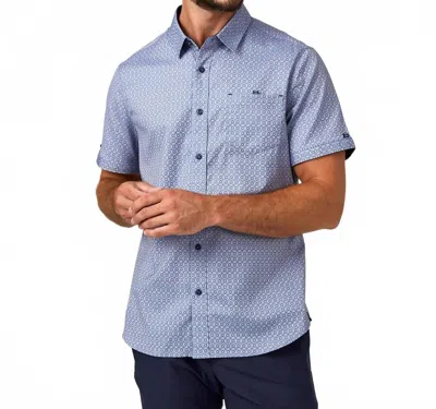 7diamonds Teneca Short Sleeve Shirt In Blue In Multi