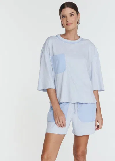 7diamonds Terry Reversible Shirt In Periwinkle