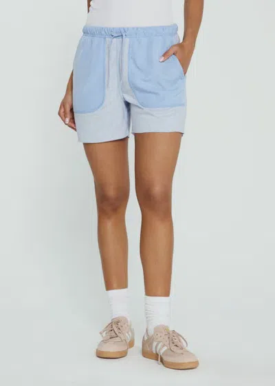 7diamonds Terry Reversible Short In Periwinkle