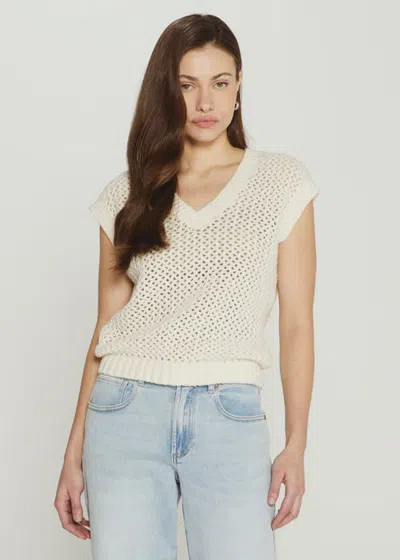 7diamonds Tory Sweater Vest In Cream