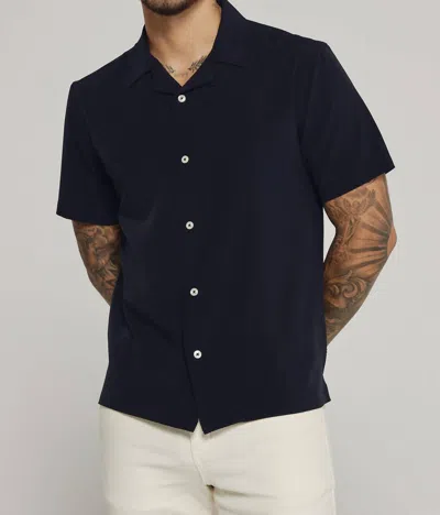 7diamonds Vance Camp Shirt In Navy