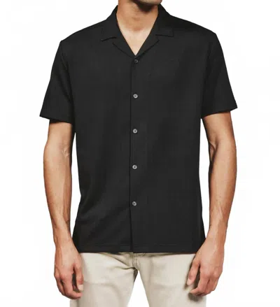 7diamonds Vaughn Camp Shirt Top In Black