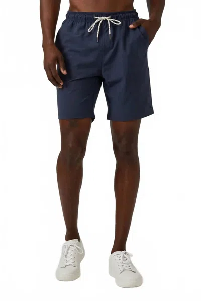 7diamonds Voyager Hybrid Short In Navy In Blue
