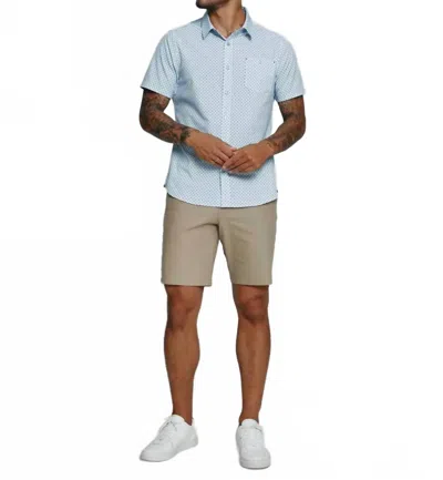 7diamonds Weston Short Sleeve Shirt In White In Gray