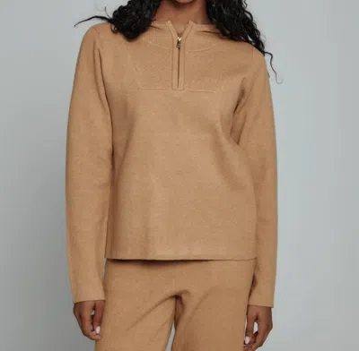 7diamonds Zoe Half-zip Hoodie In Camel In Brown