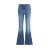 7for Ali Flare Jeans In Blue
