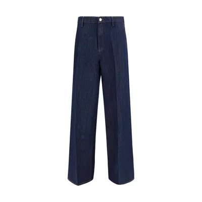 7for Iris Wide Leg Jeans In Blue