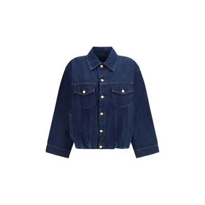 7for Blue Cotton Denim Jacket