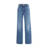 7for Blue Cotton Flared Jeans