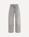 7for Bonnie Curvilinear Baggy Jeans In Gray