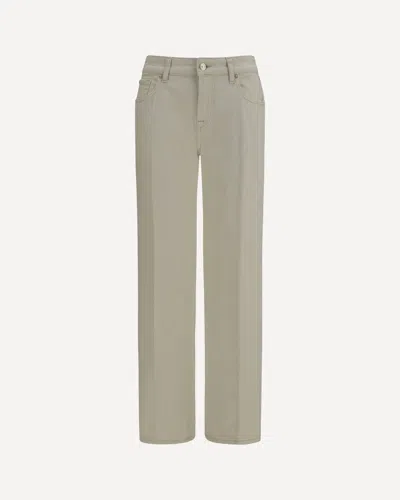 7for Beige Cotton Straight-leg Jeans In Neutral