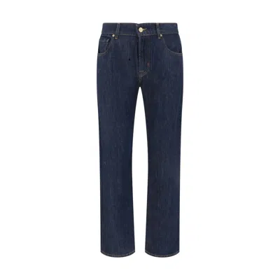 7for Cotton Straight-leg Men's Jeans In Blue