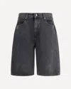 7for Shorts Denim Caviar In Black