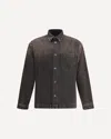 7for Denim Shirt Jacket In Brown