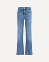 7for Dojo Tailorless Flare Jeans In Blue