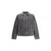 7for Harrington Denim Jacket In Gray