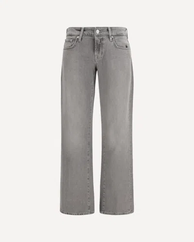 7for Low-rise Straight Jeans In Brown