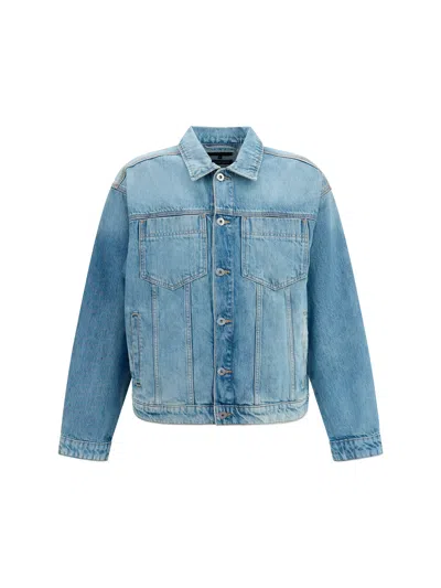 7for Medium-wash Denim Jacket In Blue
