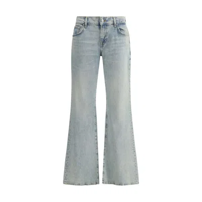 7for Spencer Flare Sahara Jeans In Light Blue