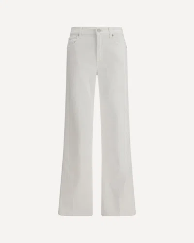 7for Stovepipe Jeans In White