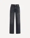7for Stovepipe Straight Jeans In Black