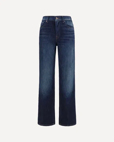7for Straight-leg Vintage Wash Jeans In Blue