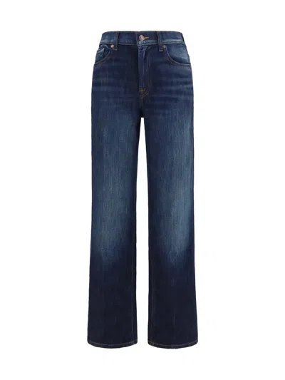 7for Straight-leg Vintage Wash Jeans In Navy