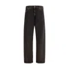 7for Twisted Modern Straight Jeans In Black